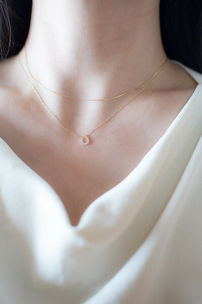 18K Slim Snake Necklace Chain