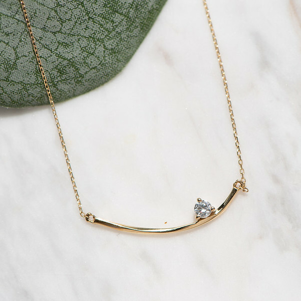 18K Vine Diamond Necklace