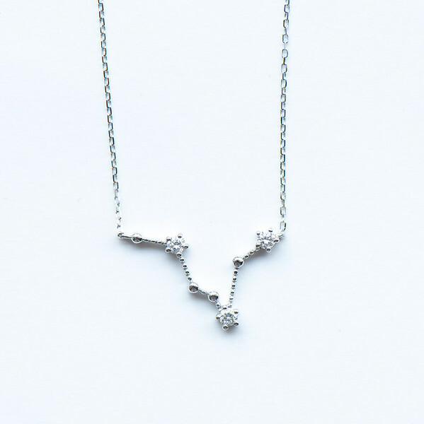 18K Pisces Diamond Necklace