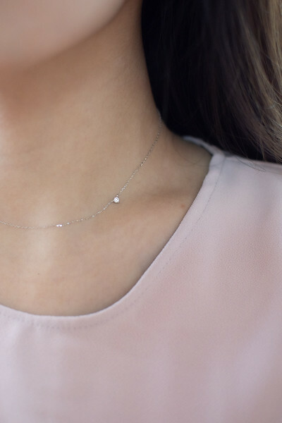 18K 0.05ct Diamond Necklace
