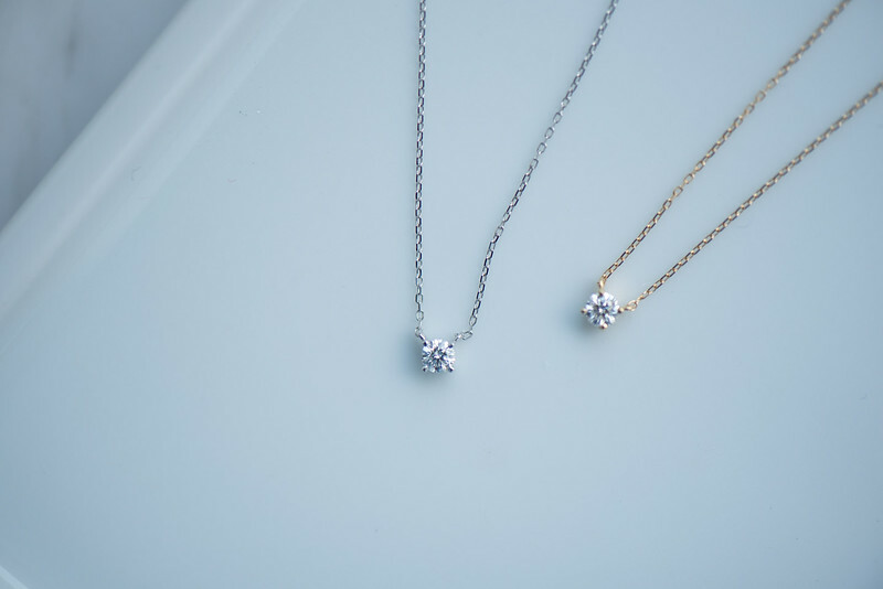 18K Single 0.20ct Diamond Necklace