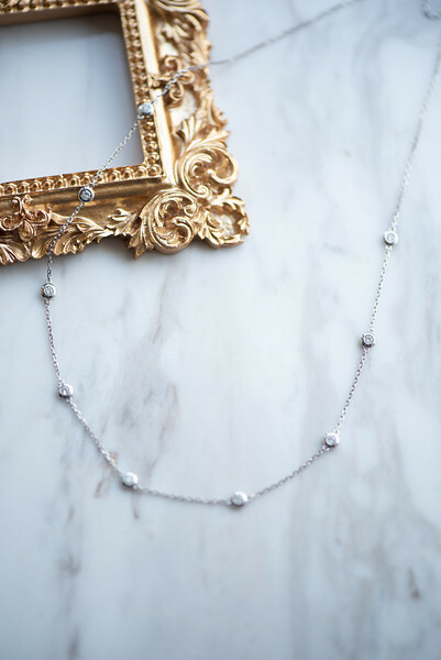 18K Dandelion Diamond Necklace