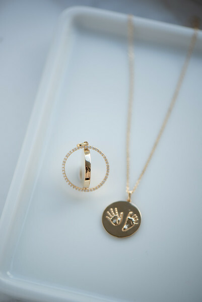 18K Spinning Memorable Diamond Pendant