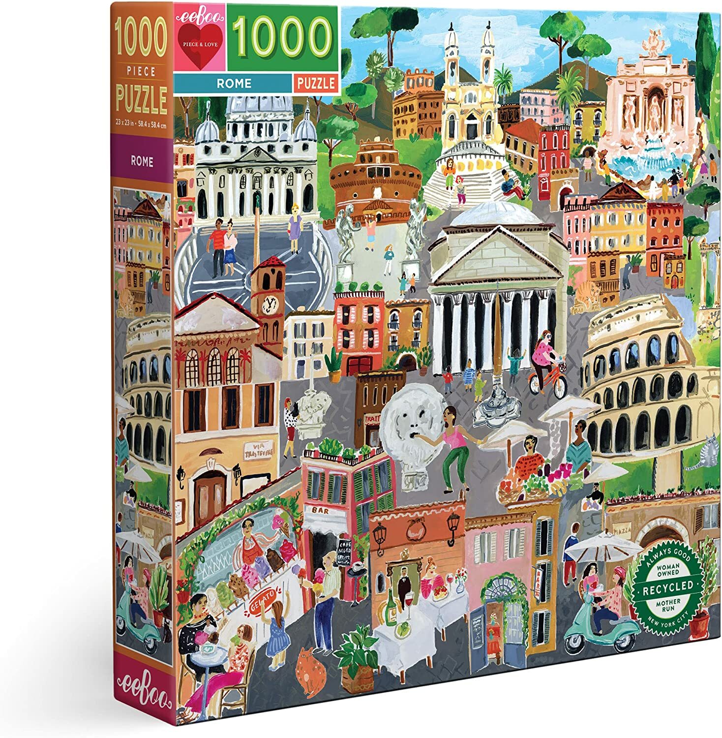 【EEBOO】羅馬 1000片拼圖