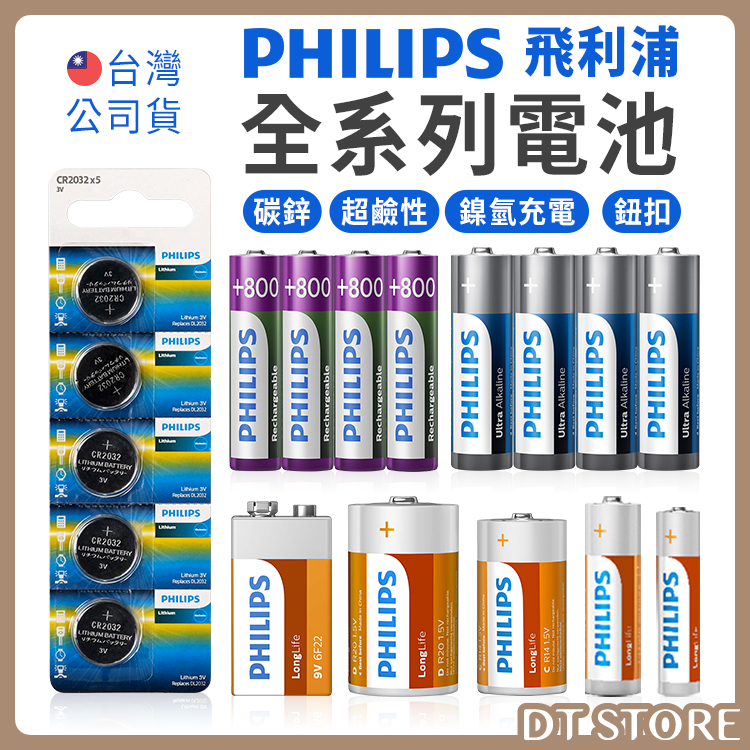 PHILIPS 飛利浦 超鹼/碳鋅/鈕扣型/充電電池 系列【AZ113】