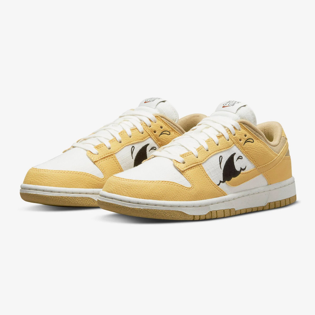 D1bc)-NIKE DUNK LOW RETRO SE NN 黃白鯊魚環保材質-DV1681 10