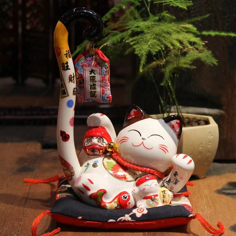 GuluPet福緣貓招財貓系列-長尾招財貓錢罌