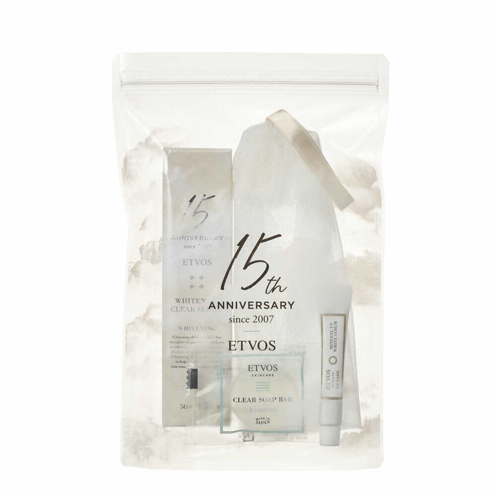[限定] ETVOS 15週年紀念 Whitening Clear Serum Kit 美白淨透精華套裝