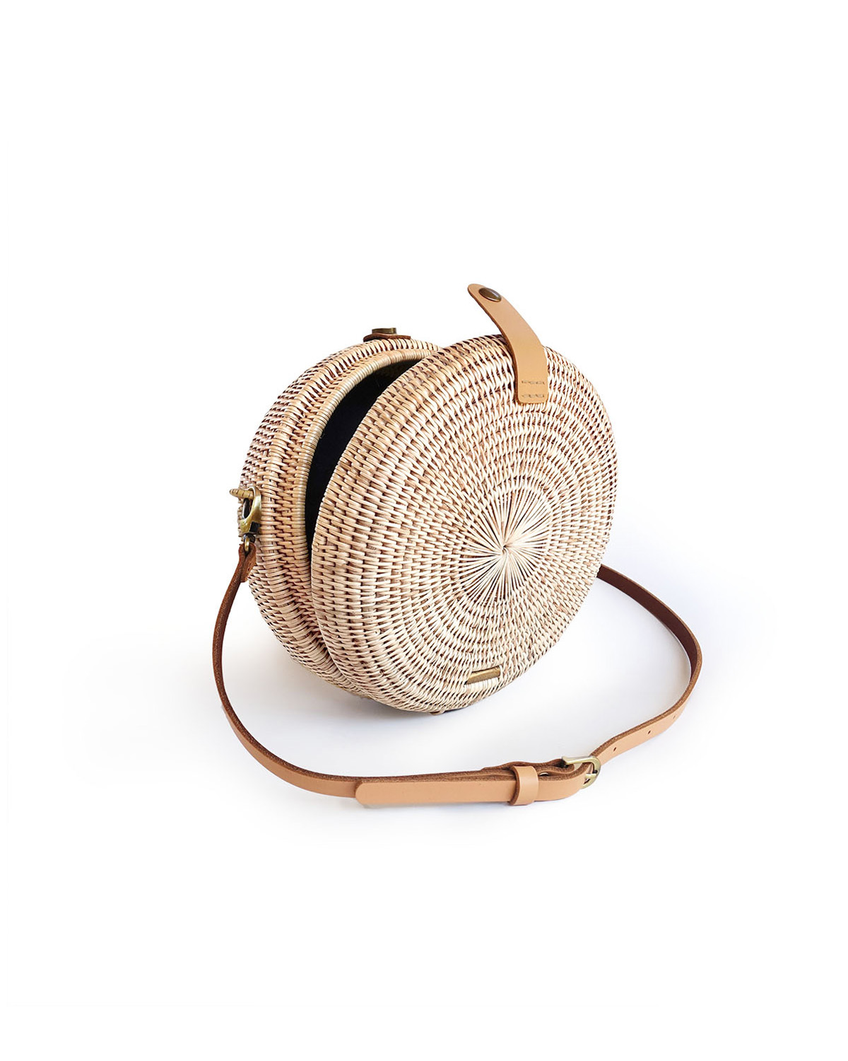 柳藤編織圓肩包｜Mandala Natural｜柬埔寨