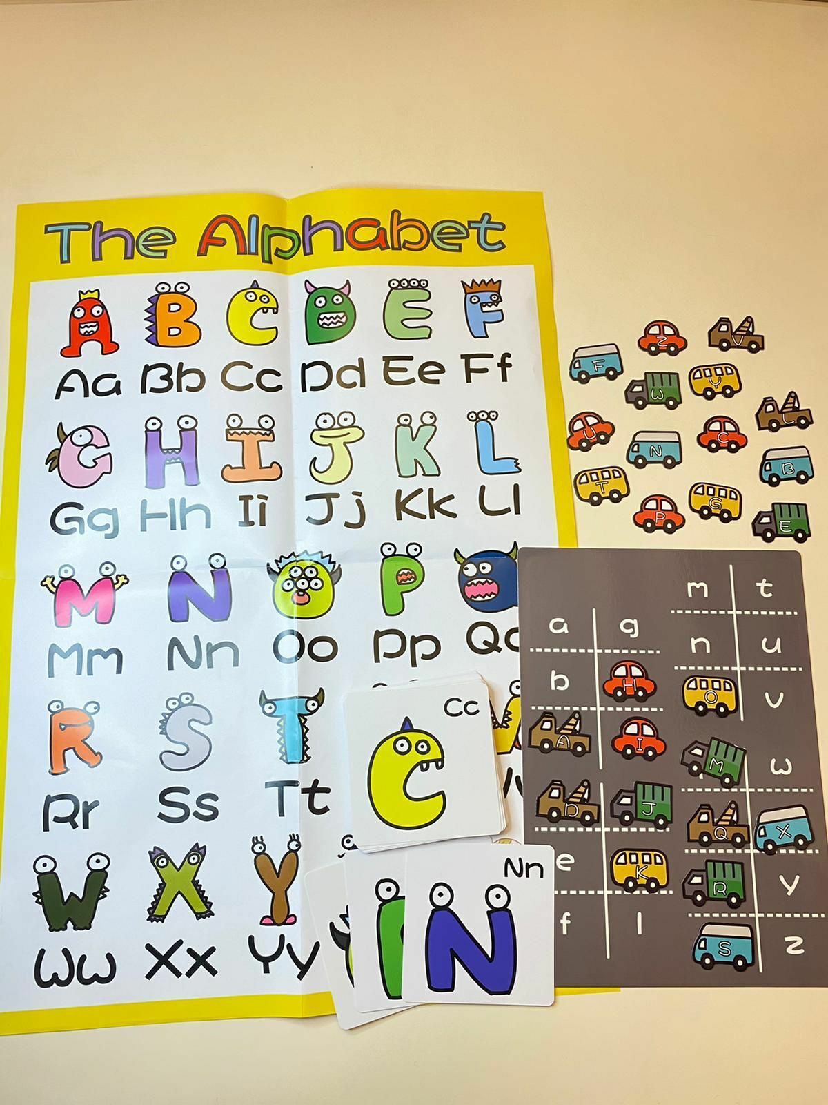 停車場磁石字母學習套裝