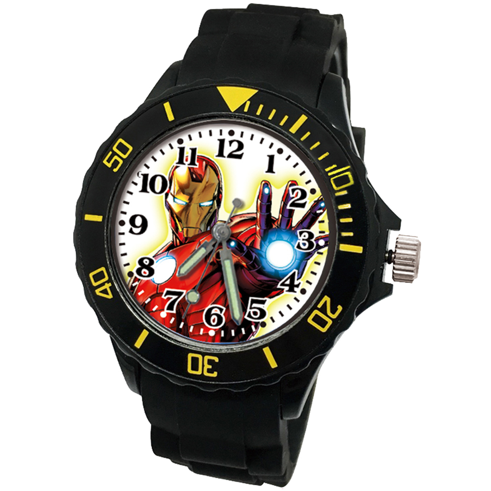 【漫威】鋼鐵人運動彩帶錶 (寶藍色)