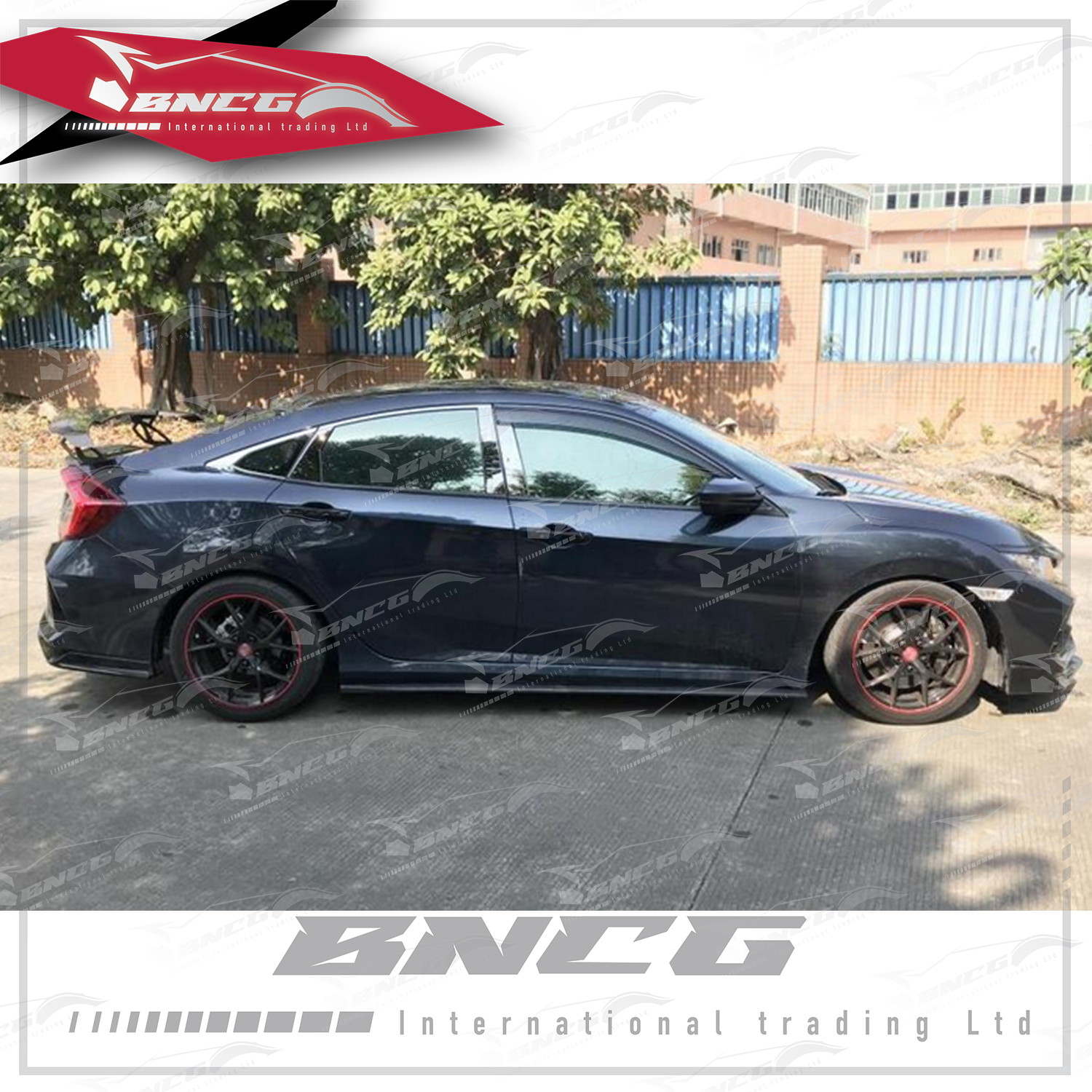 本田 Honda Civic 10代 改裝 卡夢 碳纖維 外觀件 空力套件 側裙 側定風翼