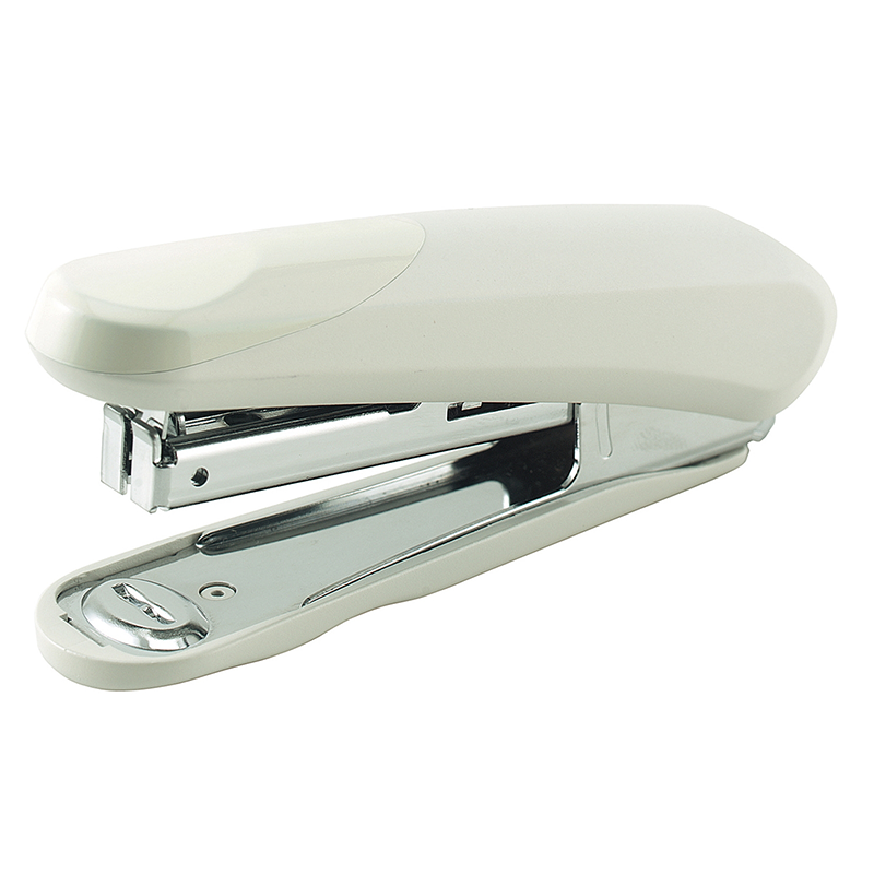 白色 流線型訂書機｜PLUS 普樂士