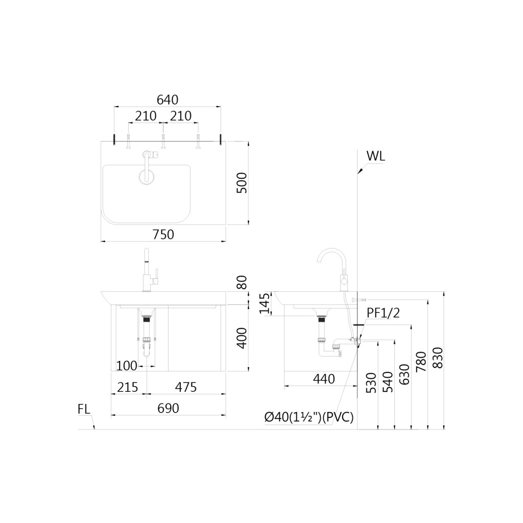 凱撒 面盆浴櫃組推薦型號 LF5372 (LF5372,EH05372A/BT530C)