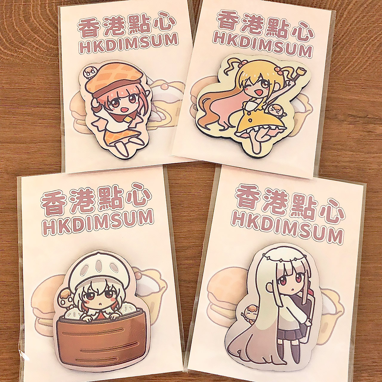 茶里港點造型磁貼(一組4入)