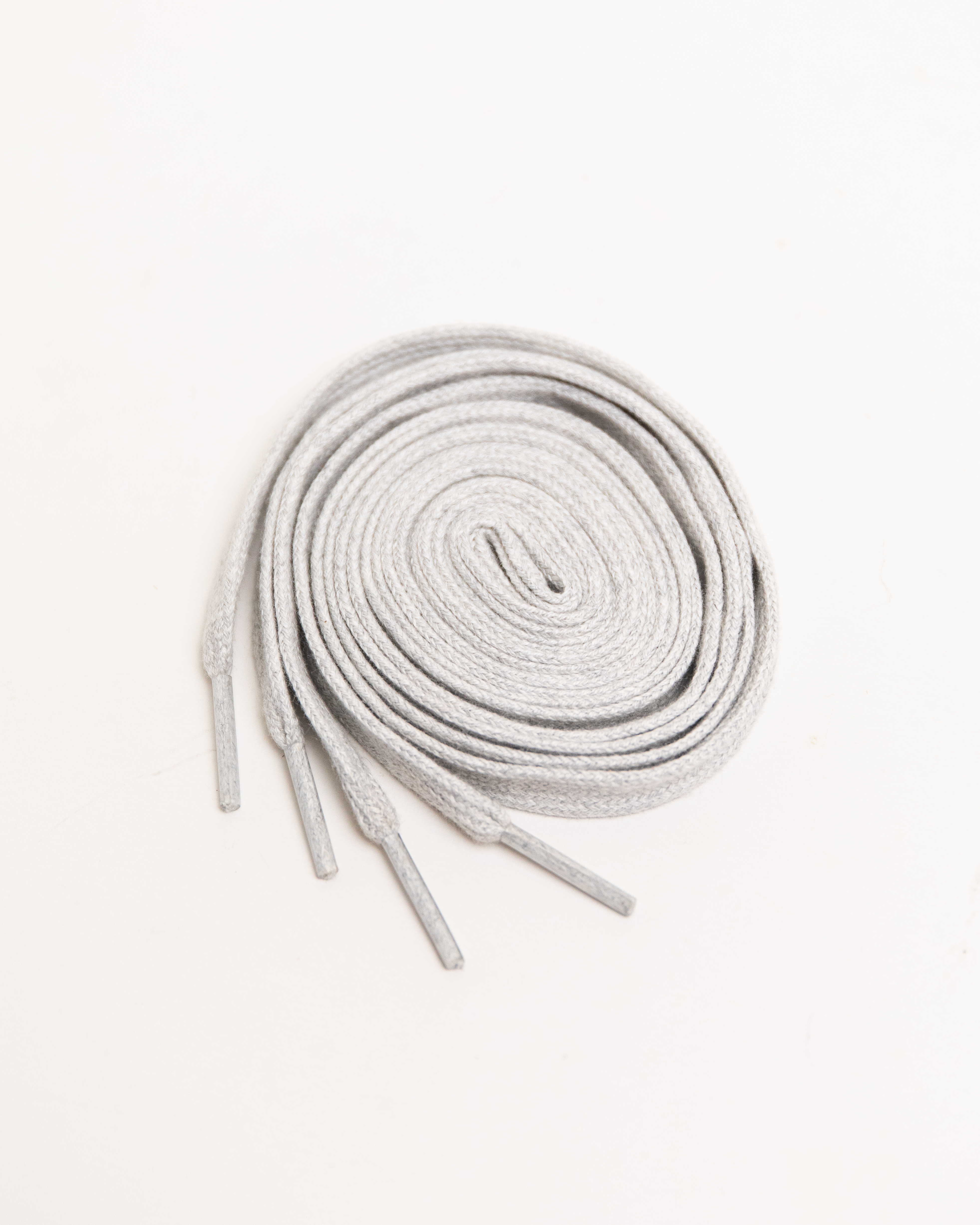 【ROPE LACE Supply】 Flat 100% Cotton Shoe Laces "Heather Grey"