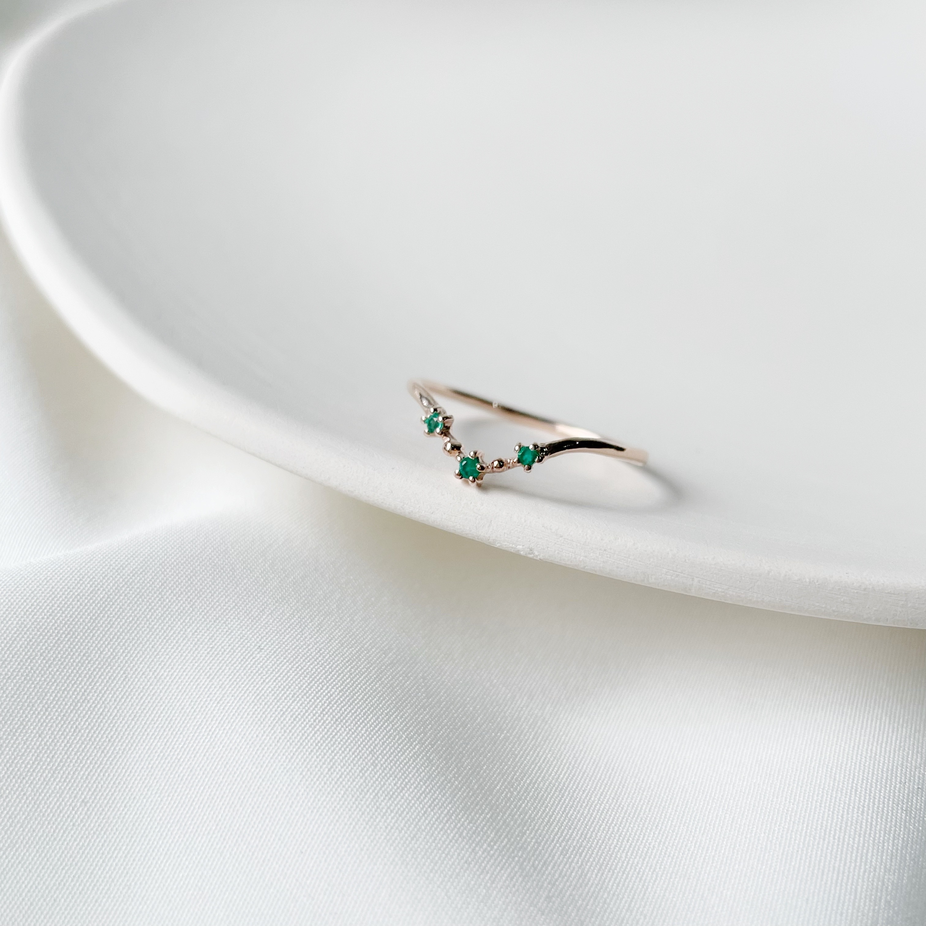 Stardust綠瑪瑙戒指