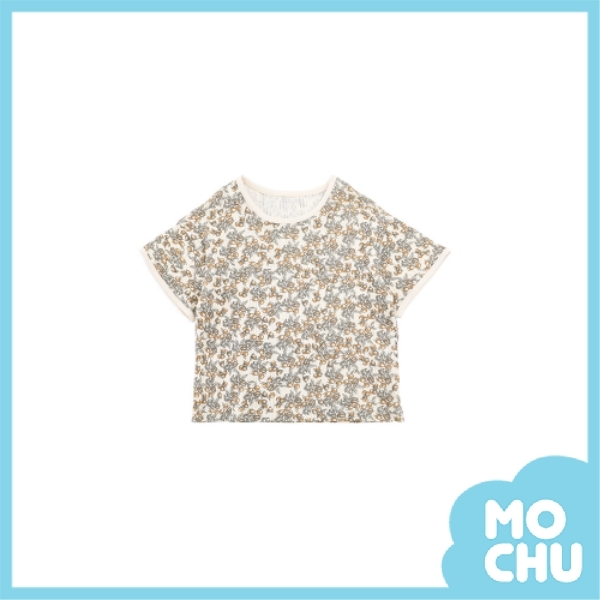 小果實灰綠色短袖套裝