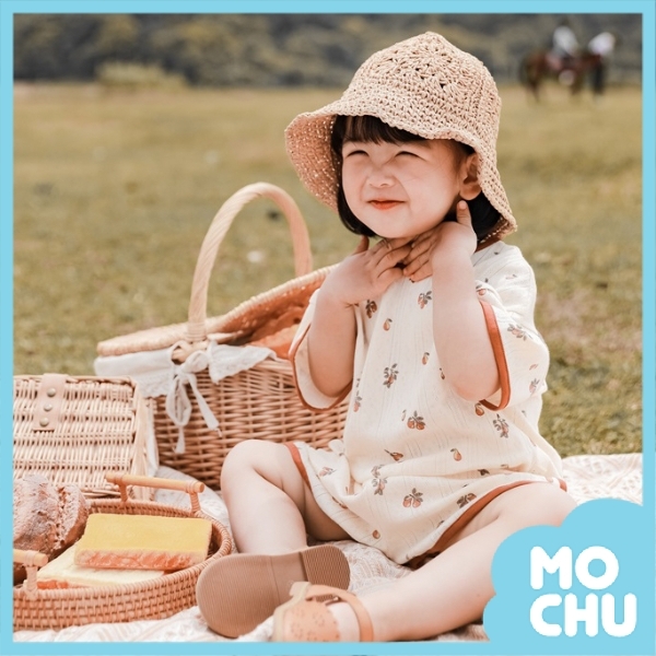 果實米色短袖套裝