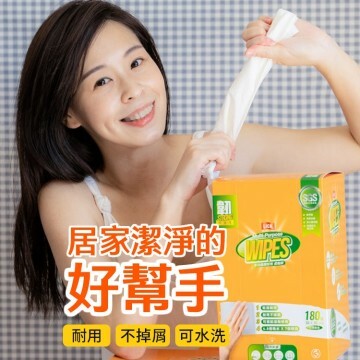 鉅瑋 LICK力可潔多功能擦拭布-柔韌款(180張/盒)