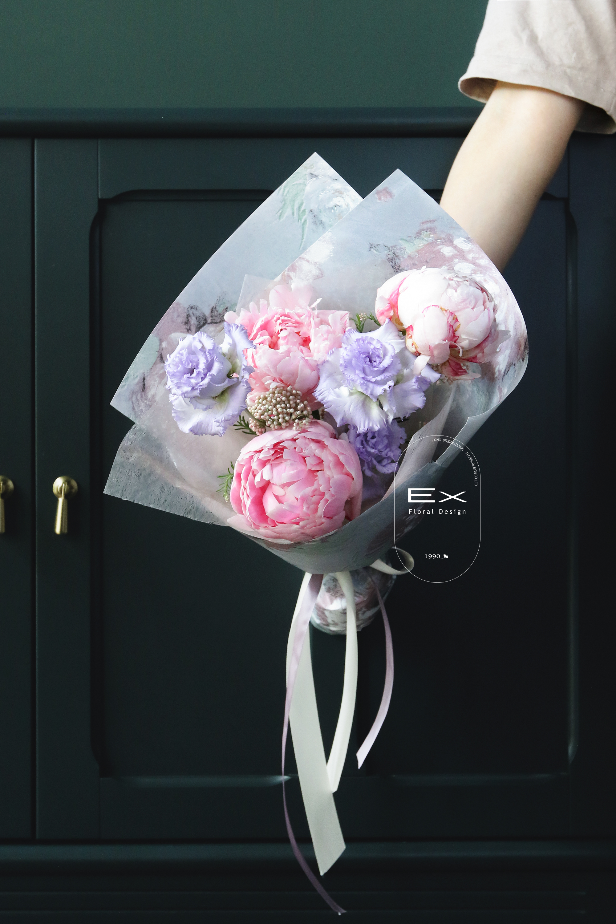 荷蘭莎拉粉芍藥 牡丹花