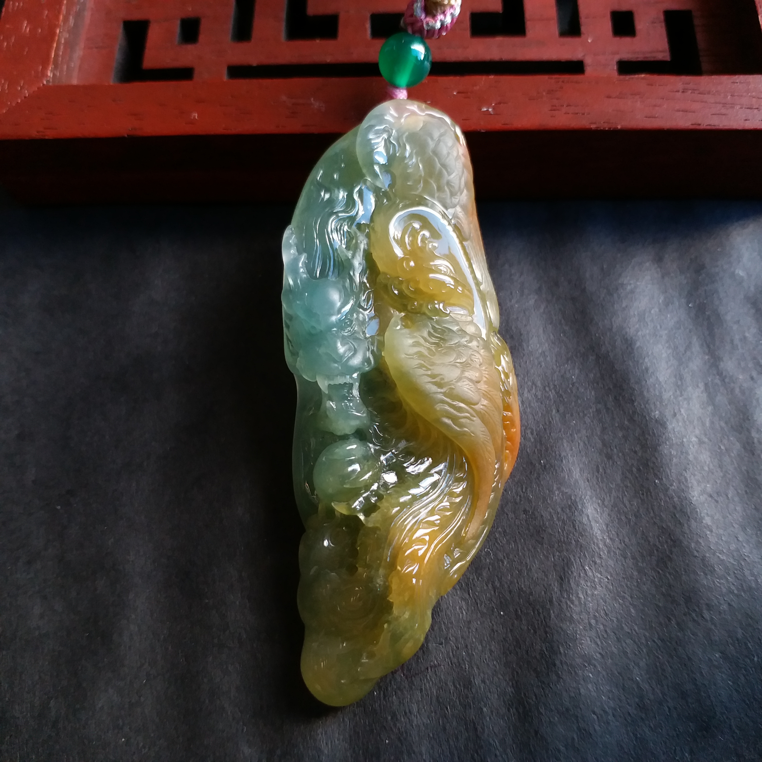 龍鳳呈祥, 天然翡翠A玉, 緬甸玉, Jade, Jadeite