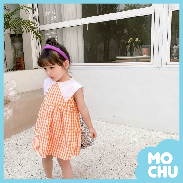 格子大領子連衣裙(兩色)