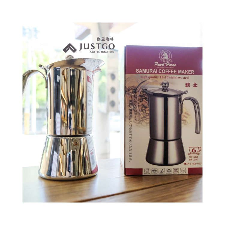 Pearl Horse 寶馬牌 武士摩卡壺 6人