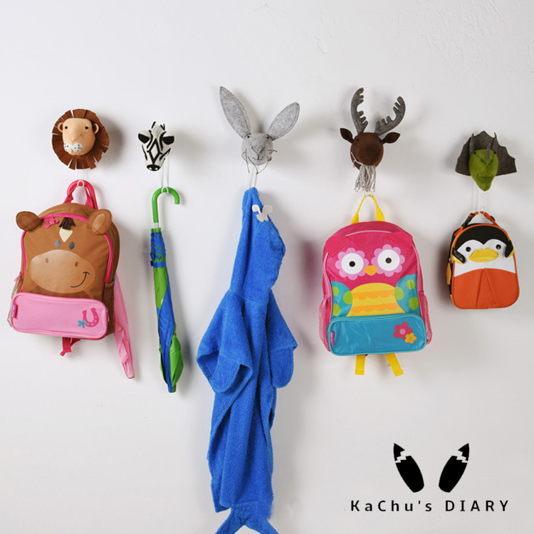 立體動物頭小掛勾