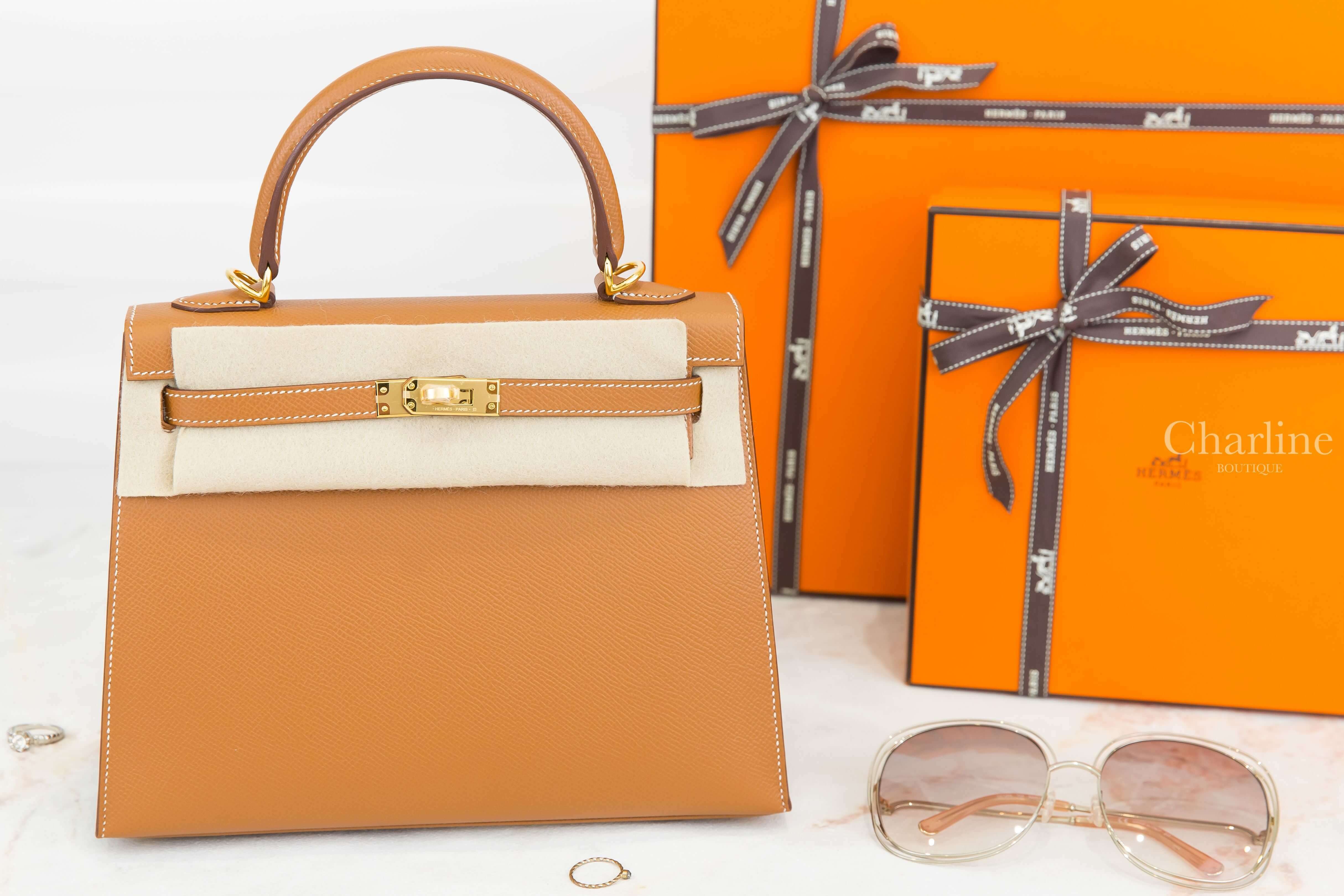 Hermès Kelly 25cm 37 Gold Epsom 焦糖色金釦凱莉包