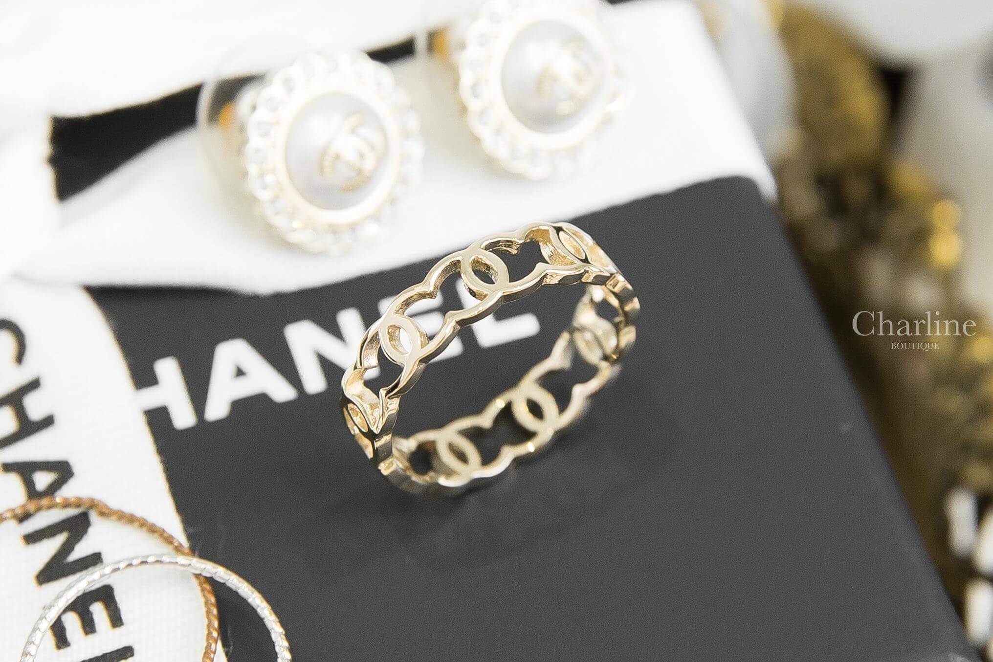 Chanel Ring 金色簍空CC戒指