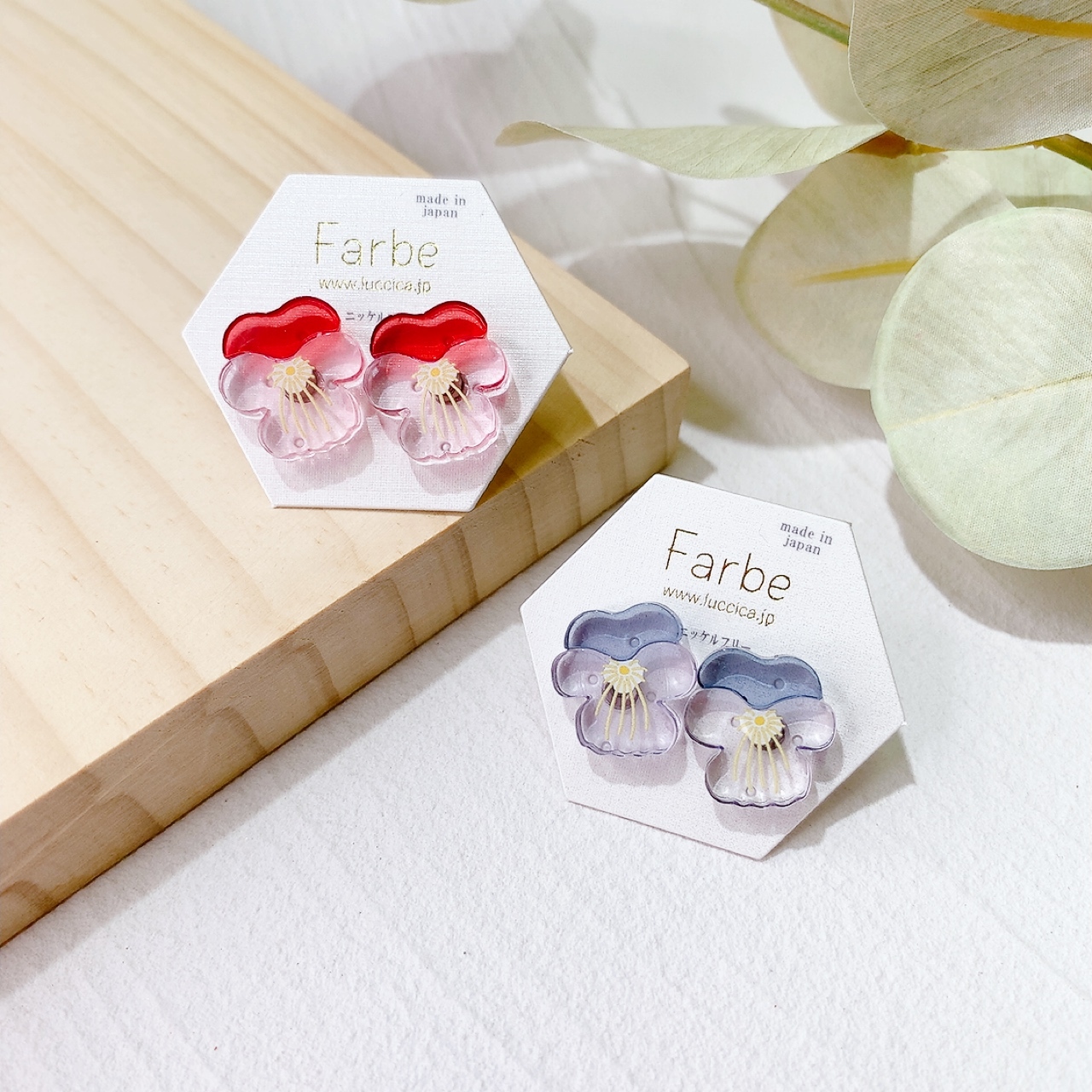 Farbe 夏日之花耳環