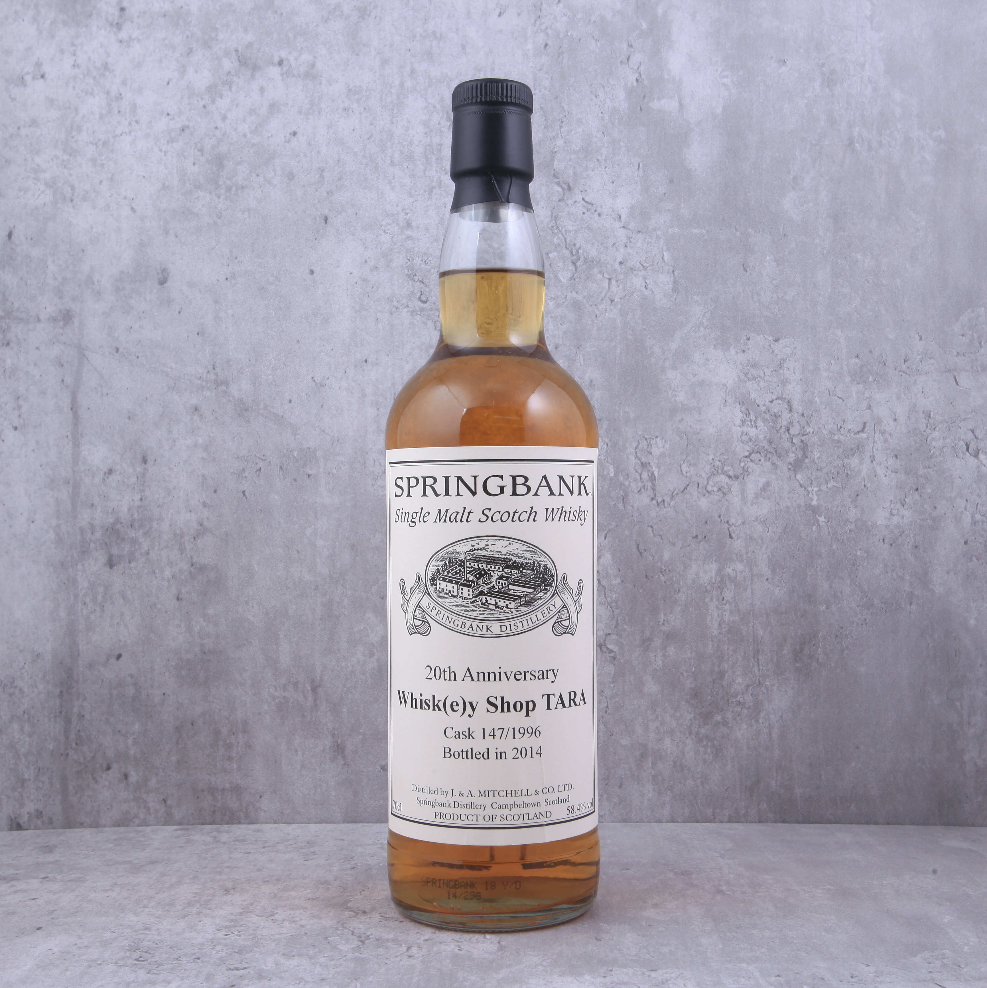 Springbank 20th Anniversary Shop Tara 1996 18YO #147/1996 58.4% @