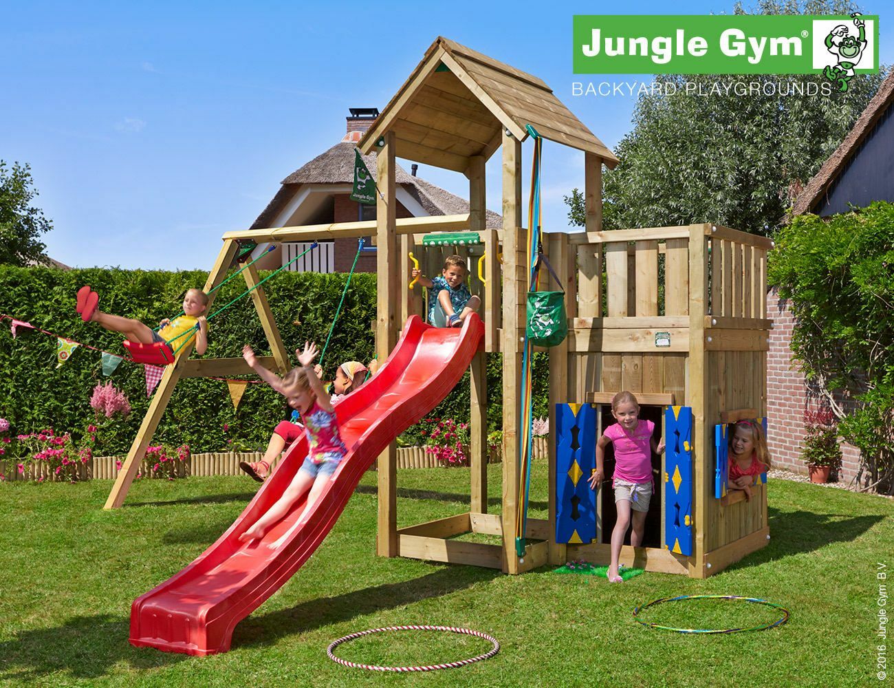 Mansion Playhouse and 2 Swing