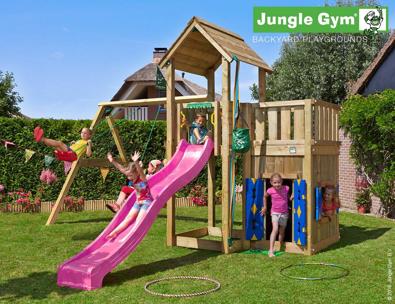Mansion Playhouse and 2 Swing