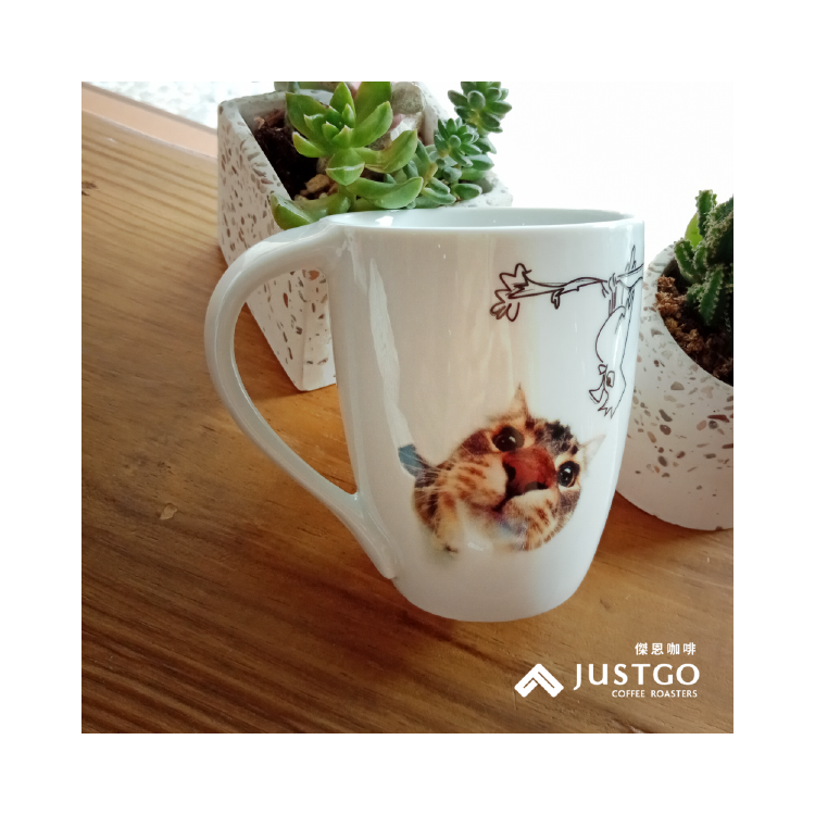 德國KONITZ 大頭貓來抓我！ 彎把馬克杯 (330cc)