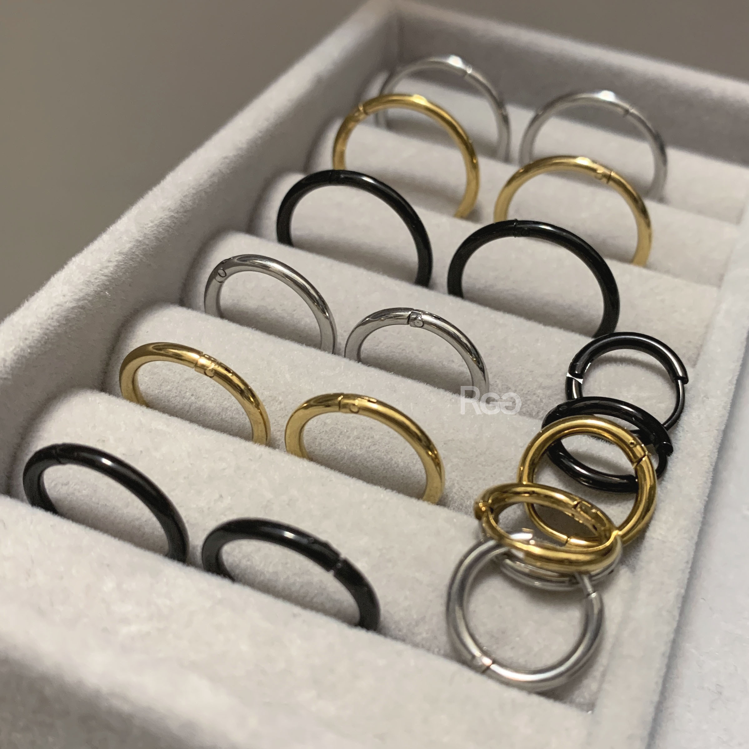 不鏽鋼 圓形 耳環