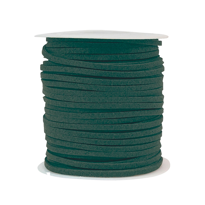 韓國絨皮繩50碼-森林綠色 1入/包 2.7*1.4mm【6-02708】
