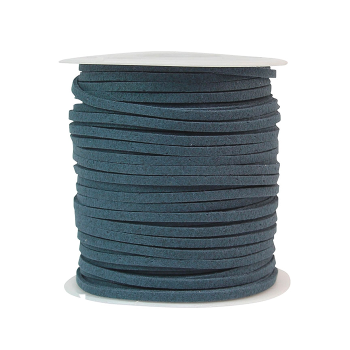 韓國絨皮繩50碼-午夜藍色 1入/包 2.7*1.4mm【6-02717】