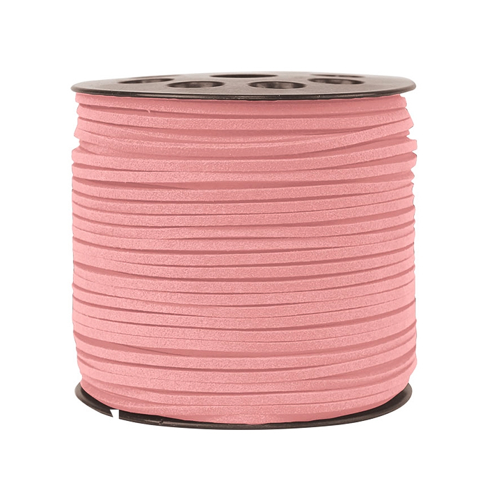 韓國絨皮繩100碼-韓粉色 1入/包 2.7*1.4mm【6-02712-1】