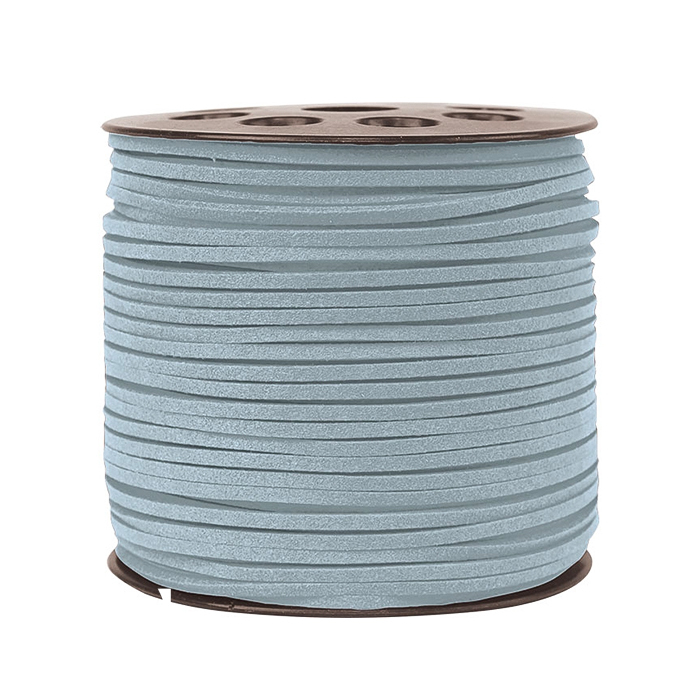 韓國絨皮繩100碼-淺藍色 1入/包 2.7*1.4mm【6-02718-1】