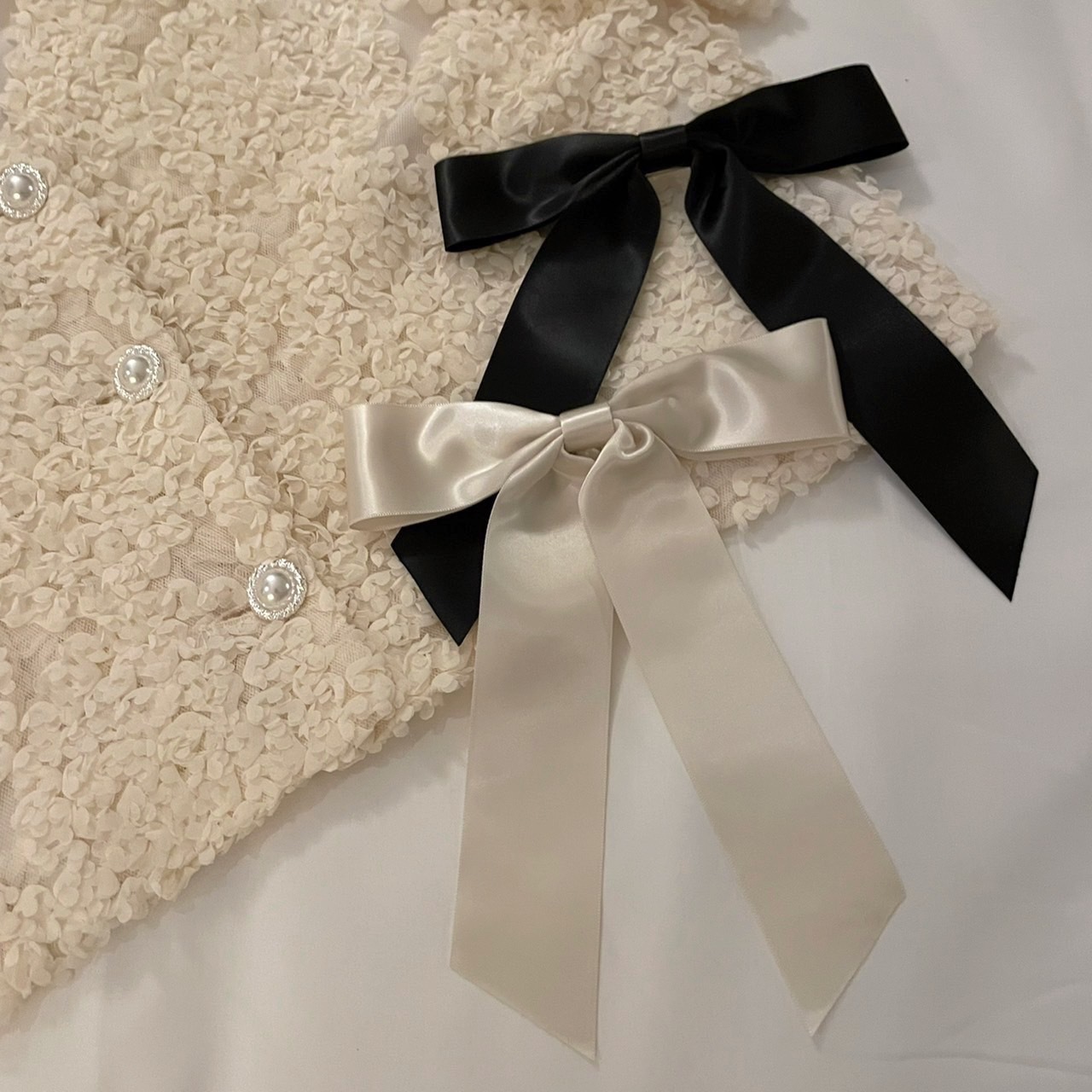 法式蝴蝶結 髮夾