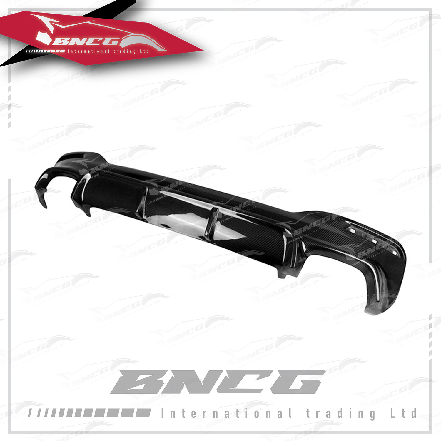 寶馬 BMW 5系列 G30 17-19年 改裝 卡夢 碳纖維 外觀件 空力套件 V款 後下巴 後導流