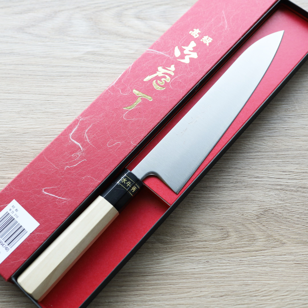 實光刃物牛刀210mm R2粉末HSS鋼