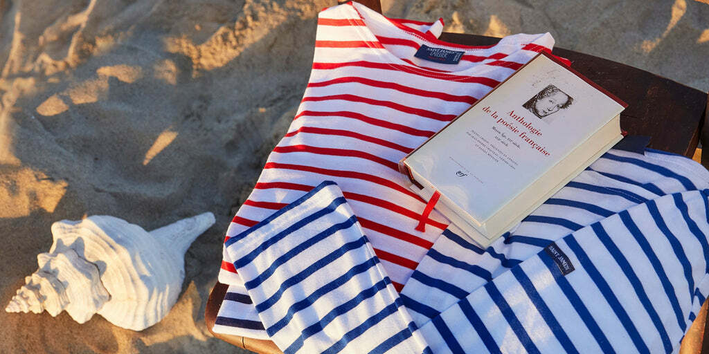 SAINT JAMES棉質條紋衣