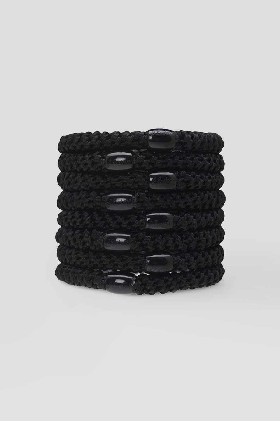 L. ERICKSON｜彈力髮圈-8入組－經典黑