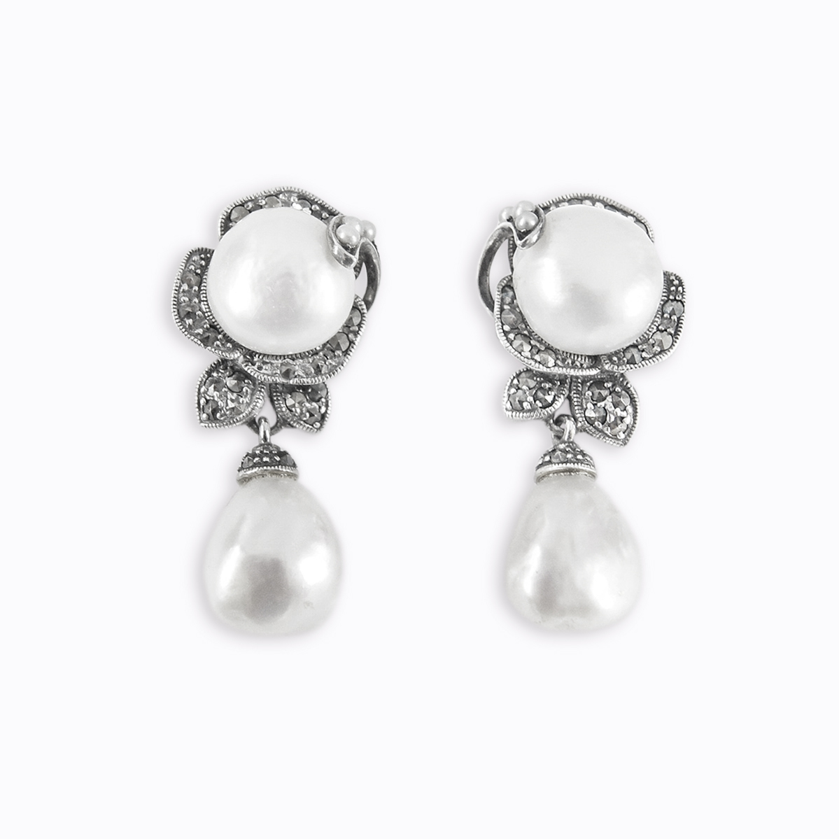 巴洛克垂墜珍珠耳環