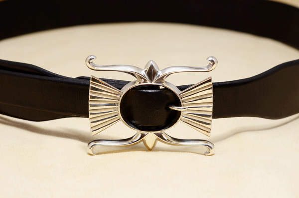 Taro Washimi designed buckles nb-01／saddle leather belt 35mm