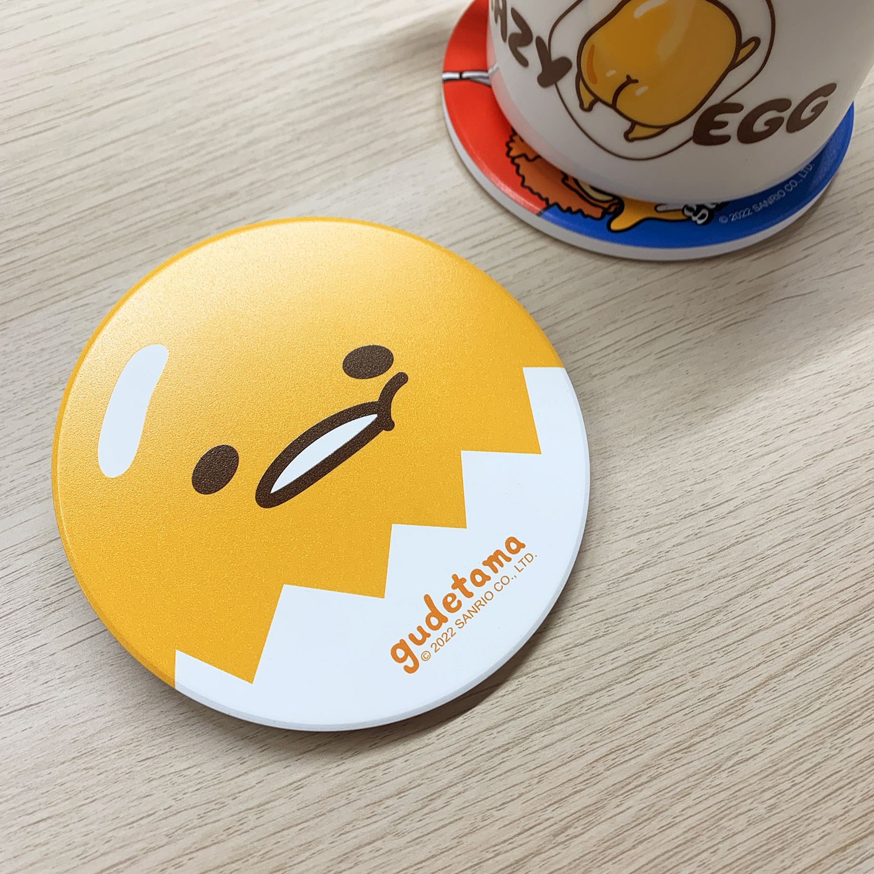 蛋黃哥-陶瓷杯墊-大臉款