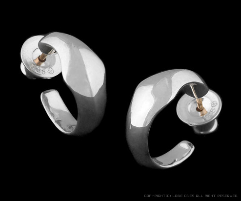 MF Silk Hoop Earring